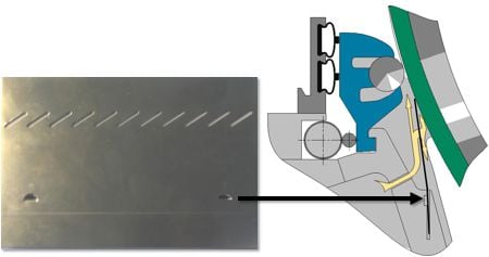 Securing the blade ensures trouble-free use and prevents accidents.