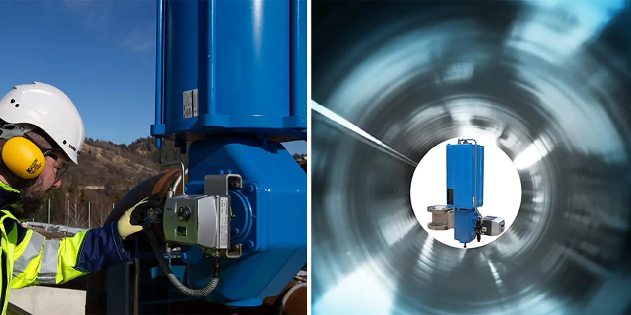 Neles valves at customer's site
