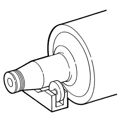 Press roll running on flinger fit