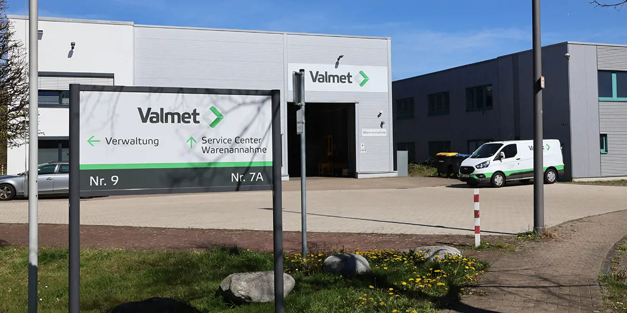 Photo of Valmet's Flow control service center in Langenfeld, Germany