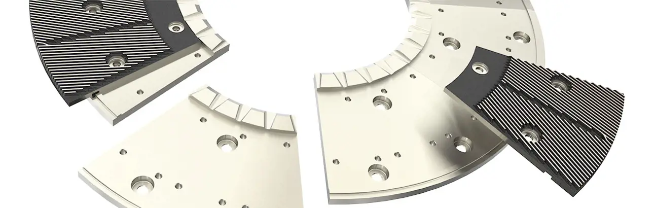 Refiner segments  - Pro safe for pulp production
