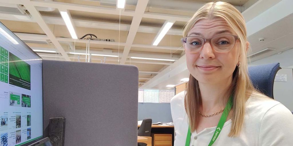 Karoliina Parviainen who works as a trainee as part of Valmet's Project Professional Trainee Program 2024.