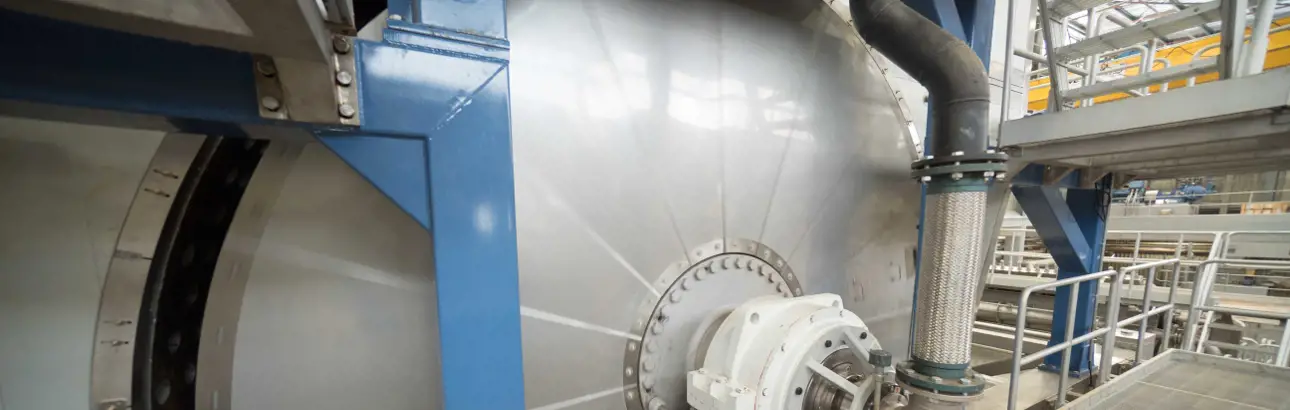 Valmet IntelliYD steel cylinder for uniform and efficient drying.