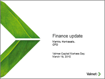 Capital Markets Day Presentation
