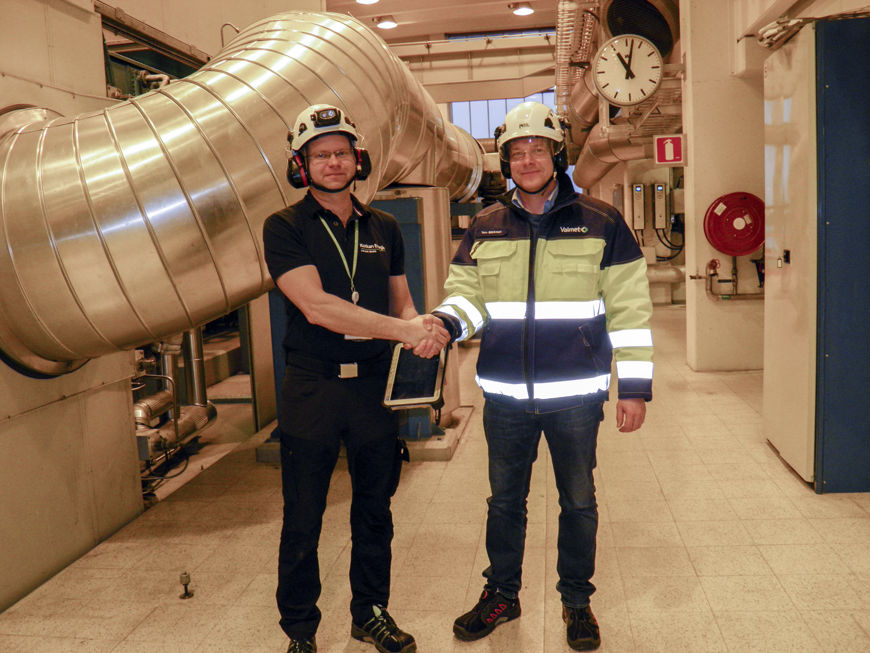 Antti Roponen from Kotkan Energia and Tom Bäckman from Valmet