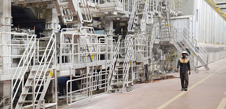 ITC Limited’s BM 1 board machine produces high-quality folding boxboard grades at their Bhadrachalam site in India.
