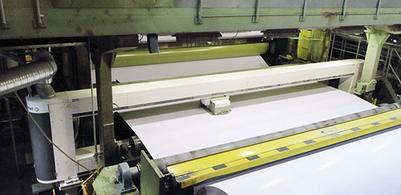 The Valmet IQ Scanner before the winder on SC 3.