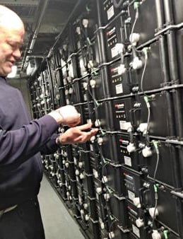 In the battery room