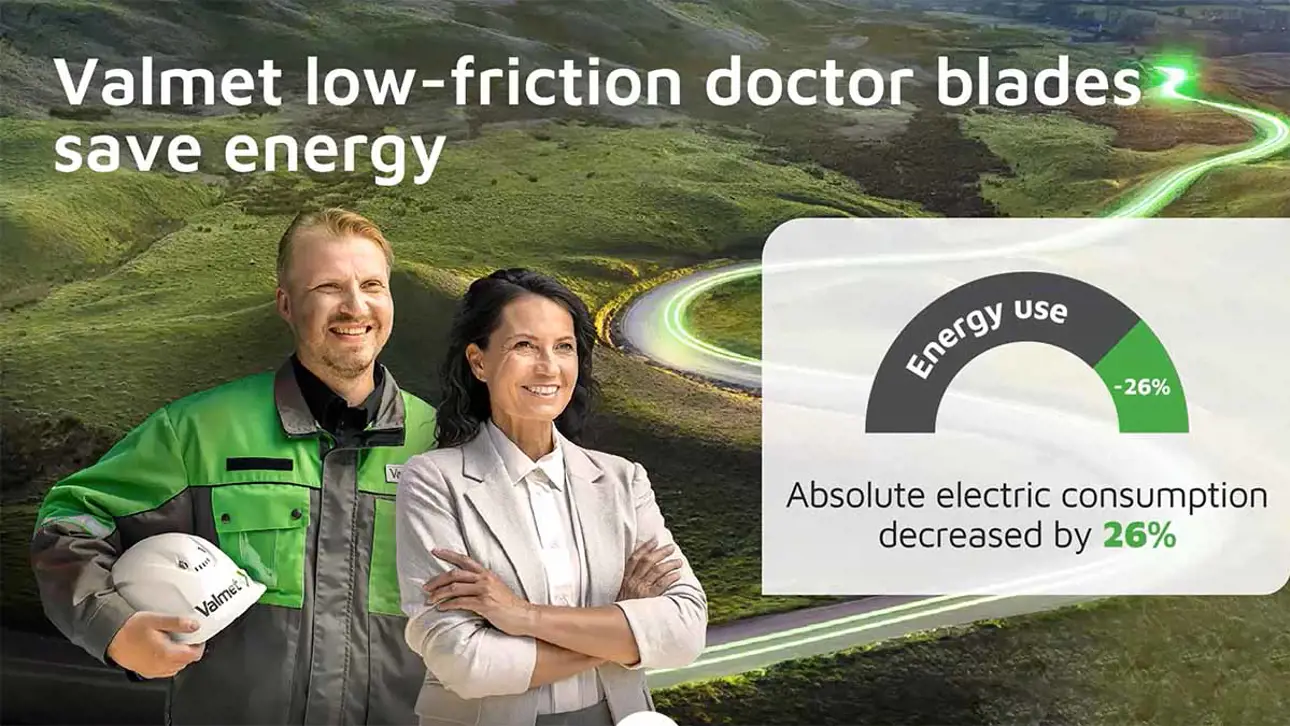 Electricity saving results with Valmet low friction doctor blade