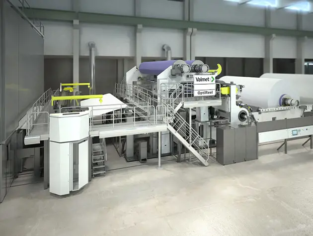 Maintenance work for board and paper machine reeling OptiCalender