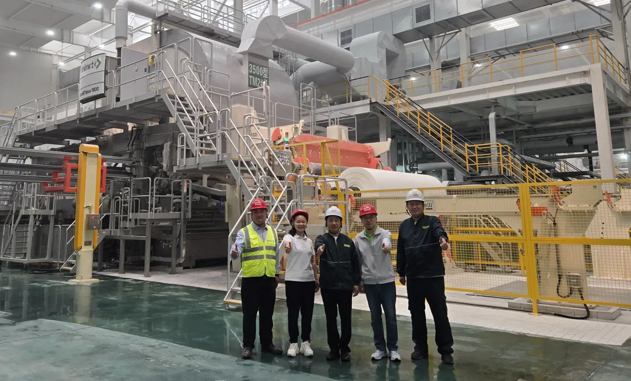 Celebrating of three tissue lines launch at Yusen Gansu