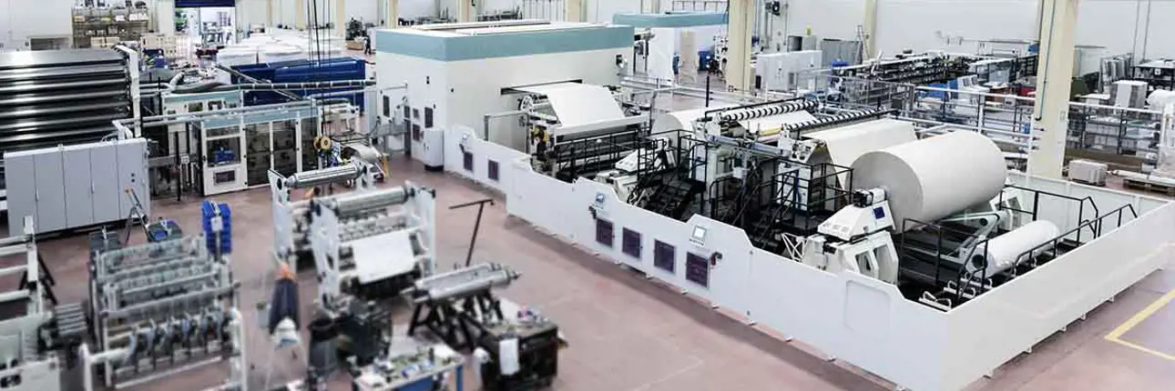 folded tissue configurable converting lines